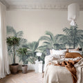 Retro Jungle, Turquoise Mural Wallpaper - room preview 03