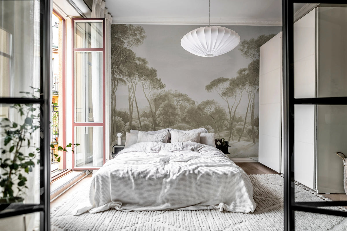 Pine Wood, Vintage Mural Wallpaper - room preview 03