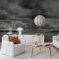 Seabirds, Black & White Mural Wallpaper - room preview 03
