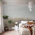 Scandinavian Reed, Beige Mural Wallpaper - room preview 03