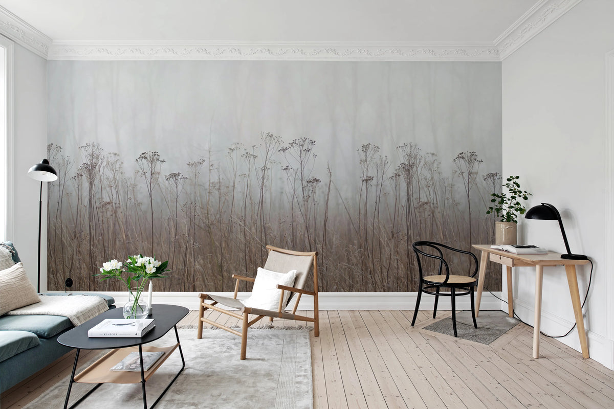 Autumn Haze, Beige Mural Wallpaper - room preview 03