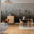 Autumn Haze, Black & White Mural Wallpaper - room preview 03