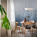 Autumn Haze, Blue Mural Wallpaper - room preview 03