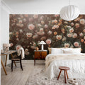 Regal Rose, Apricot Mural Wallpaper - room preview 03