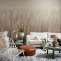 Rye Field, Beige Mural Wallpaper - room preview 03