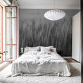 Rye Field, Black & White Mural Wallpaper - room preview 03