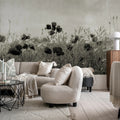 Poppy Field, Vintage Mural Wallpaper - room preview 03