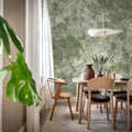 Grapevine Silhouette, Green Mural Wallpaper - room preview 03