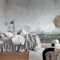 Scandinavian Landscape, Black & White Mural Wallpaper - room preview 03