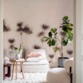 Astrantia, Pink Mural Wallpaper - room preview 03