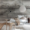 Crystal Water, Gray Mural Wallpaper - room preview 03