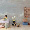 Heavenly Clouds, Dusty Pink Mural Wallpaper - room preview 03