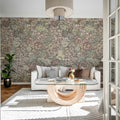 Floral Garden, Pink Mural Wallpaper - room preview 03
