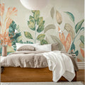 Happy Plants, Pastel Mural Wallpaper - room preview 03