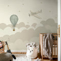 Fly Away, Pastel Mural Wallpaper - room preview 03