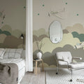 Fly Away, Beige Mural Wallpaper - room preview 03