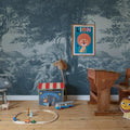 Mirage Repeatable, Blue Mural Wallpaper - room preview 03