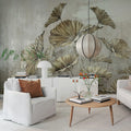 Flower Petals, Vintage Mural Wallpaper - room preview 03