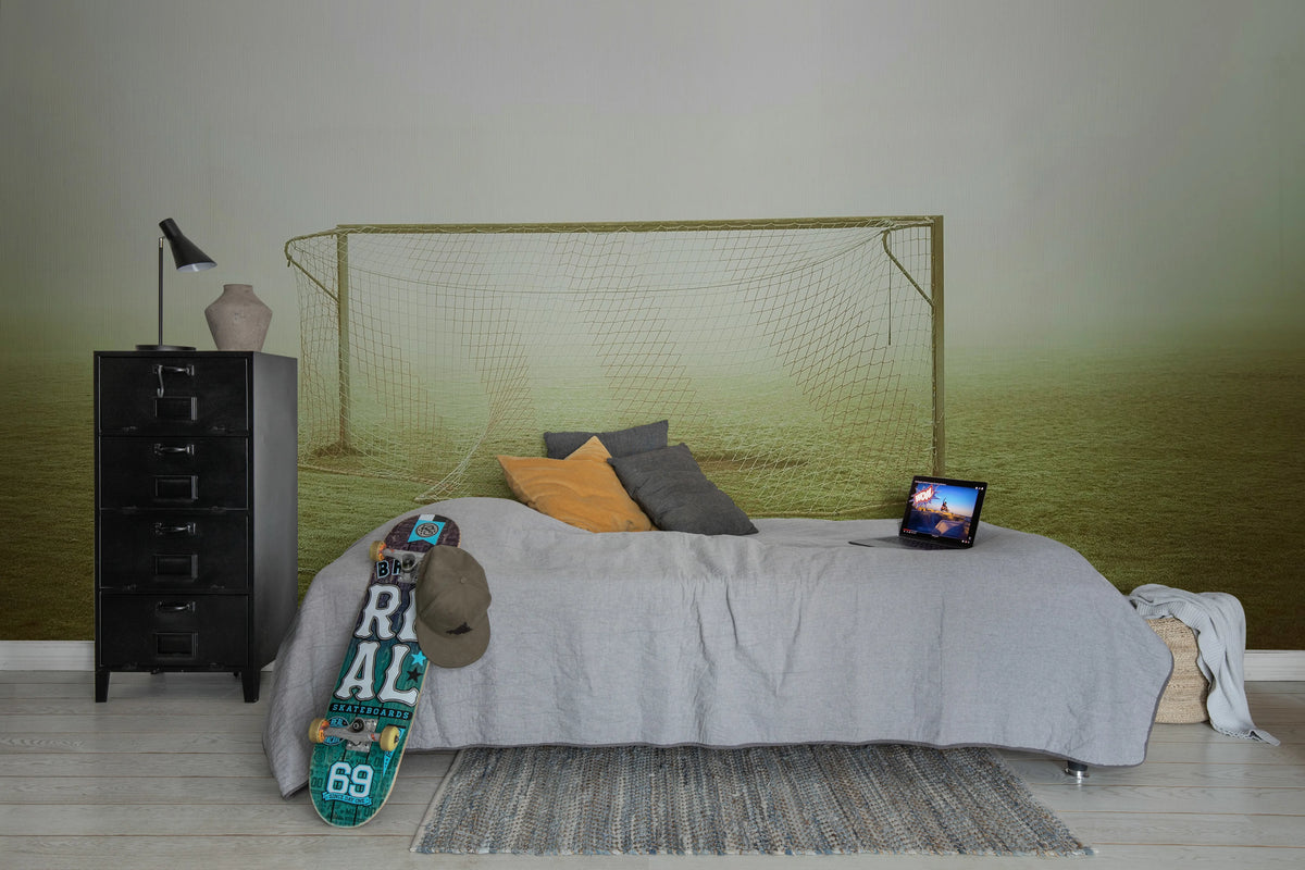 Lonely Goal Mural Wallpaper - room preview 03