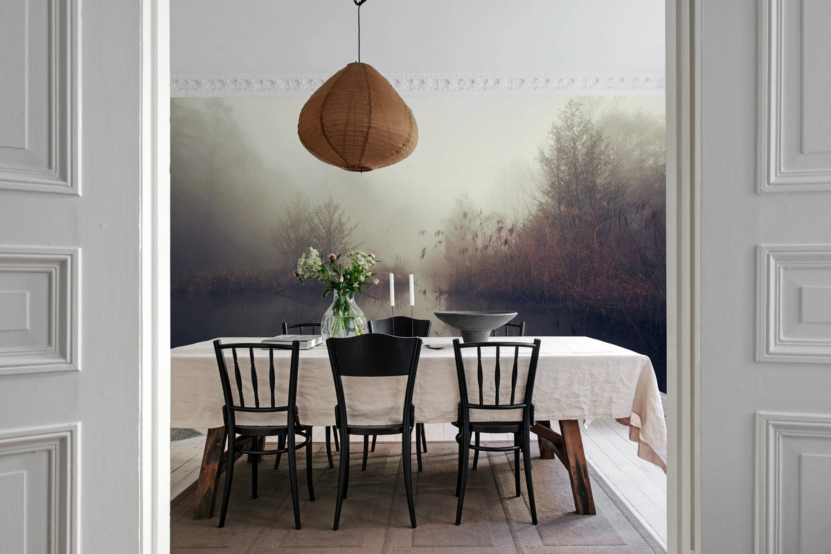 Autumn Pond Mural Wallpaper - room preview 03