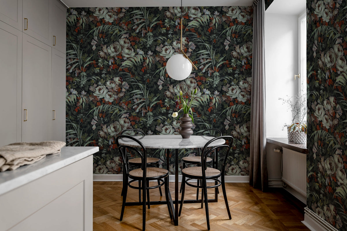 Dazzling Foliage, Lush Mural Wallpaper - room preview 03
