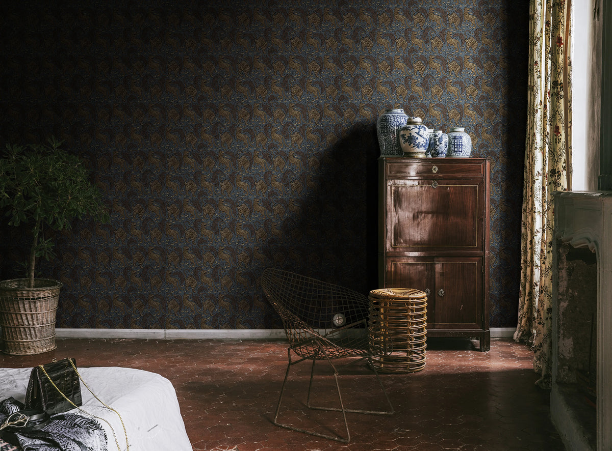 Year Of The Tiger, Midnight Mural Wallpaper - room preview 03