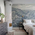 Mystery Lake, Blue Mural Wallpaper - room preview 03