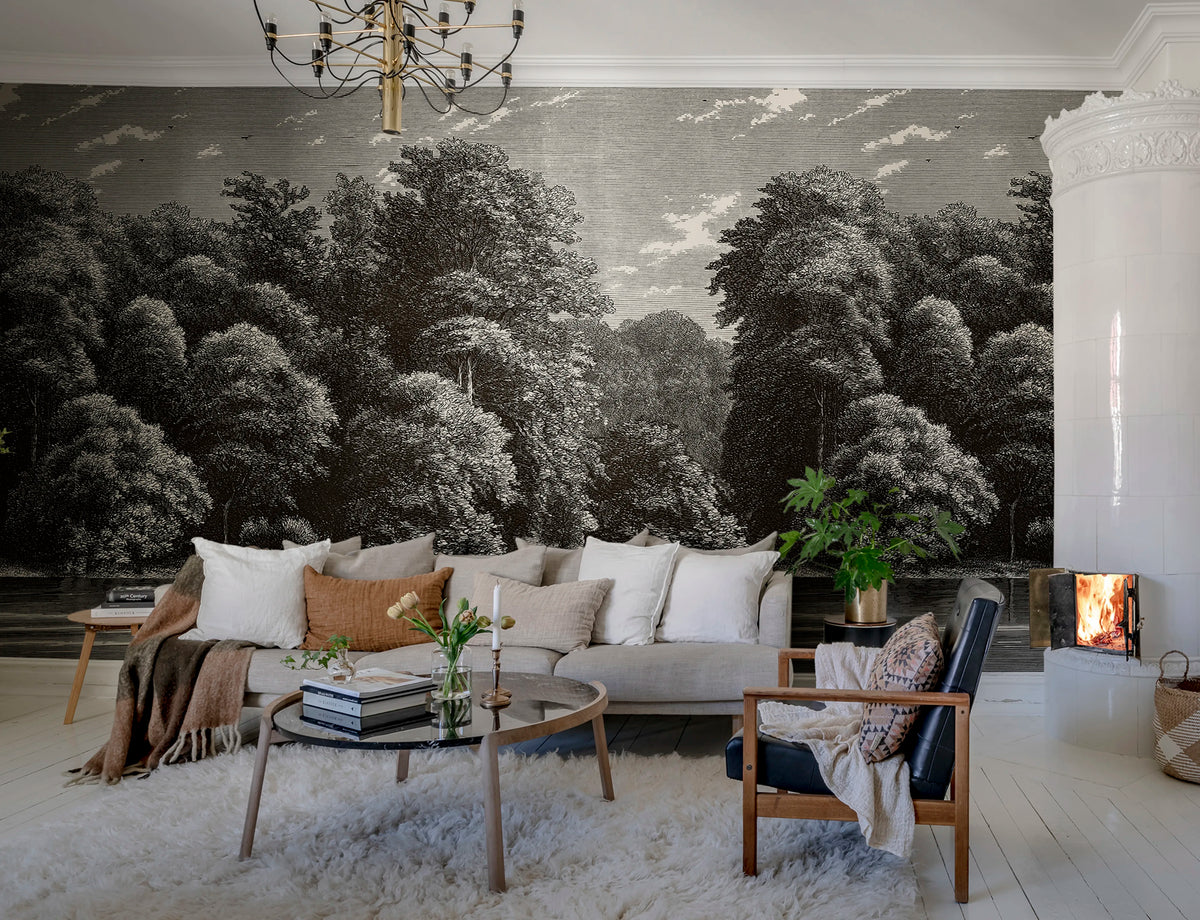 Spring Season, Vintage Mural Wallpaper - room preview 03