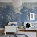 Spring Season, Blue Mural Wallpaper - room preview 03
