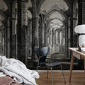 Gothic Arches, Vintage Mural Wallpaper - room preview 03