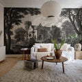 Swan Pond, Vintage Mural Wallpaper - room preview 03