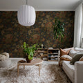 Vintage Flora, Blue Mural Wallpaper - room preview 03