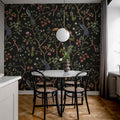 Songbirds, Midnight Mural Wallpaper - room preview 03
