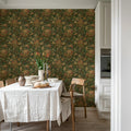 Vintage Garden, Green Mural Wallpaper - room preview 03