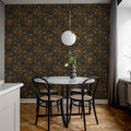 Vintage Garden, Blue Mural Wallpaper - room preview 03