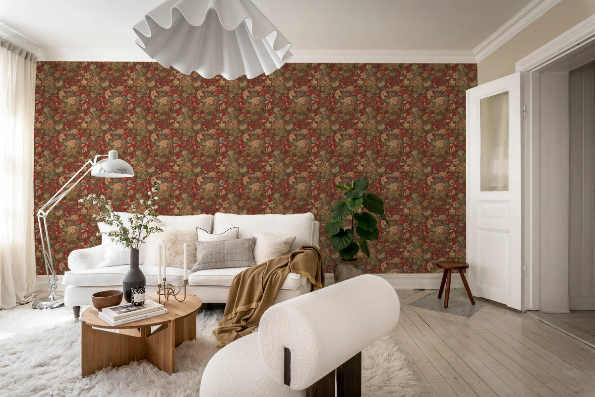 Vintage Garden, Velvet Mural Wallpaper - room preview 03