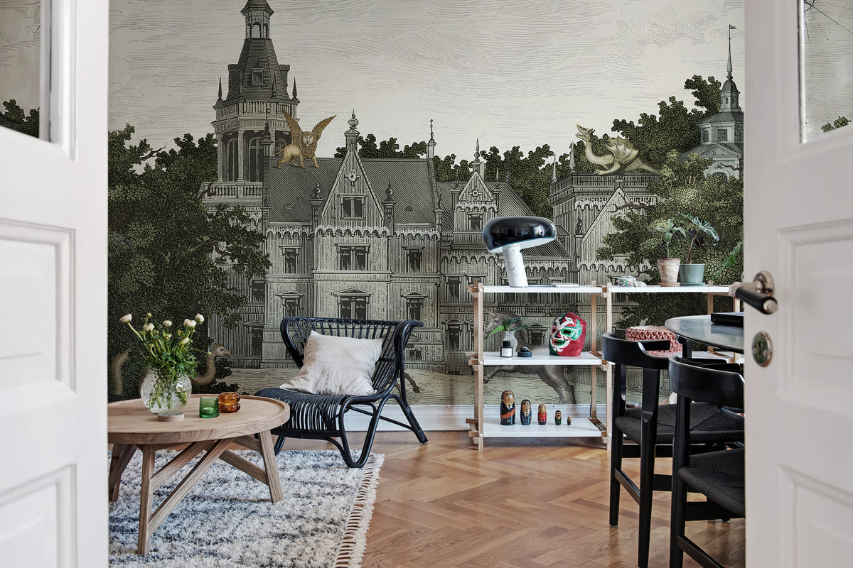 Fairyland, Vintage Mural Wallpaper - room preview 03