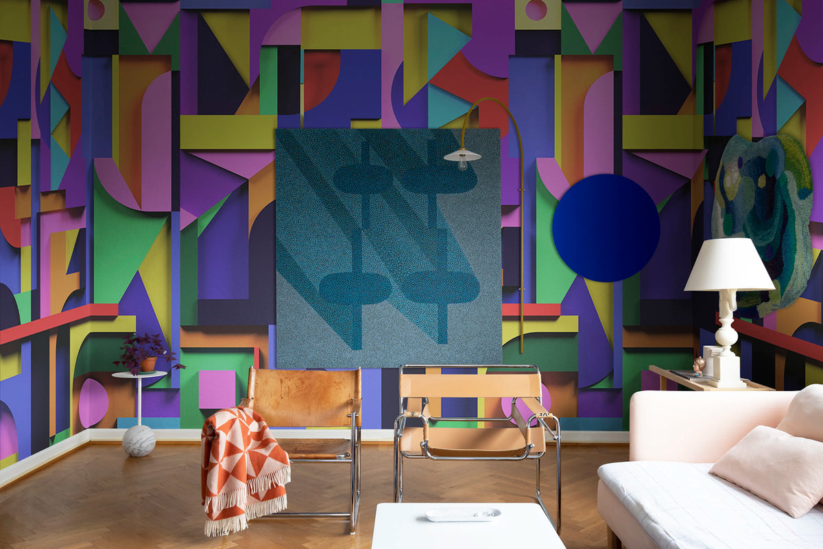 Caroline, Color Mural Wallpaper - room preview 03