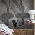 Birdseye, Graphite Mural Wallpaper - room preview 03