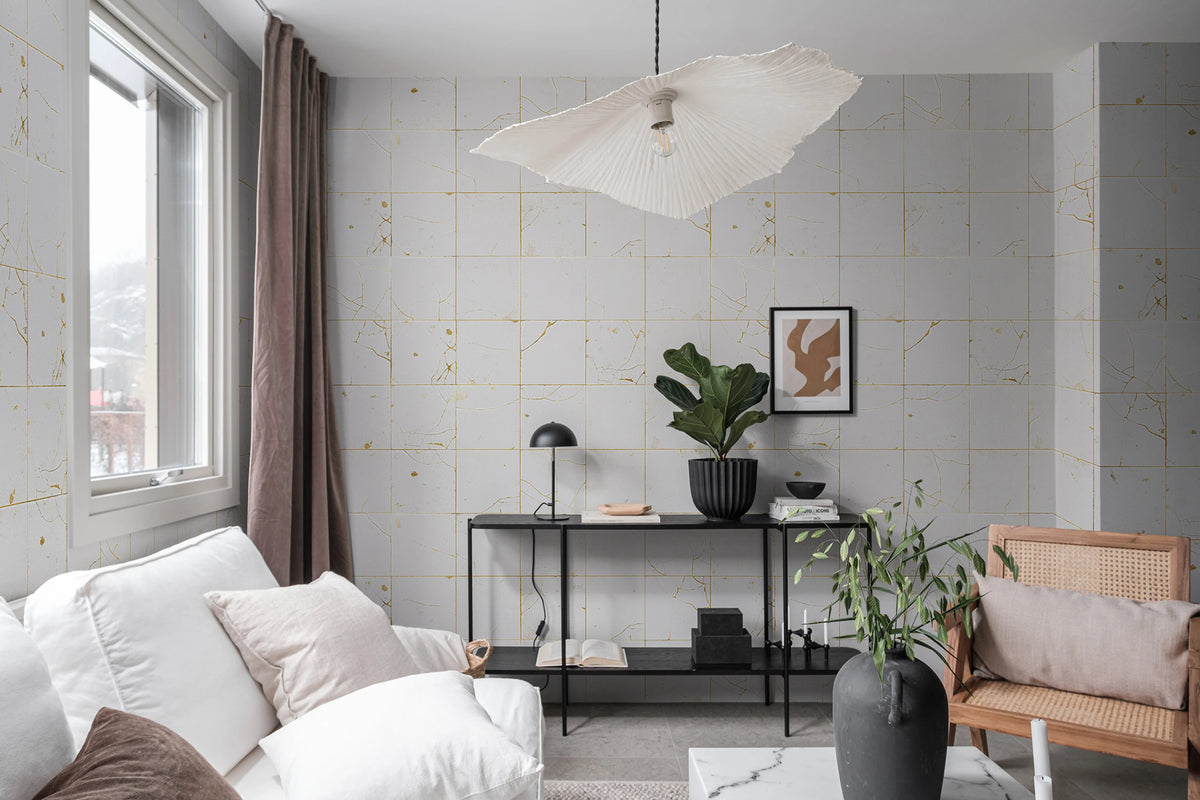 Kintsugi Pearl Mural Wallpaper - room preview 03