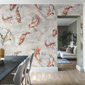Koi, Coral Mural Wallpaper - room preview 03