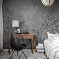 Chinoiserie Haze, Blue Mural Wallpaper - room preview 03