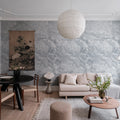 Breeze Blue Mural Wallpaper - room preview 03