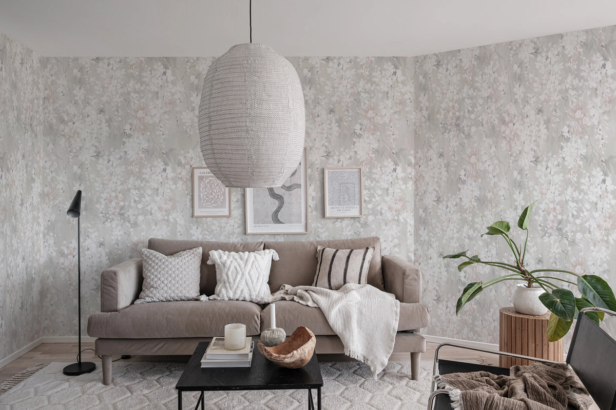 Wisteria, Pearl Mural Wallpaper - room preview 03