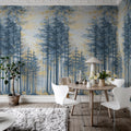 Daybreak, Blue Mural Wallpaper - room preview 03