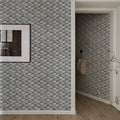 Ripple Graphite Mural Wallpaper - room preview 03
