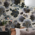 Violets Blue Mural Wallpaper - room preview 03
