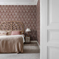 Osaka Tiles, Pink Mural Wallpaper - room preview 03