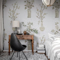 Japanese Vases Pearl Mural Wallpaper - room preview 03