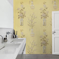 Japanese Vases Saffron Mural Wallpaper - room preview 03